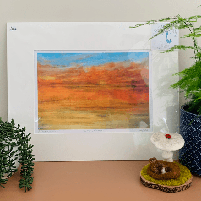 A Limited Edition Print, Evening Embers 10/100 Last print